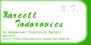 marcell todorovics business card